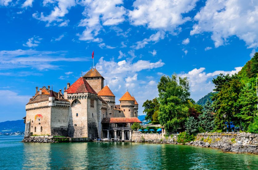Chillon Castle, Veytaux, Switzerland, Switzerland